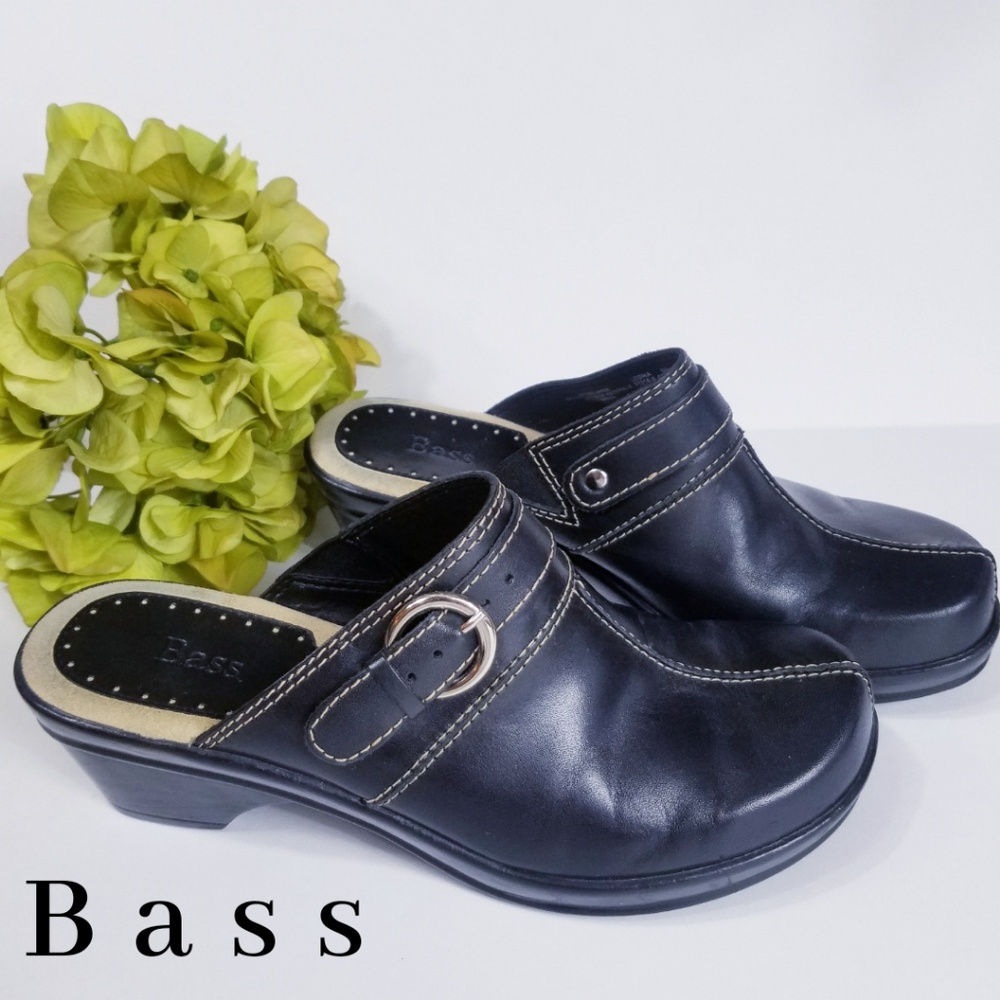 🍂BASS LEATHER LEONA MULES